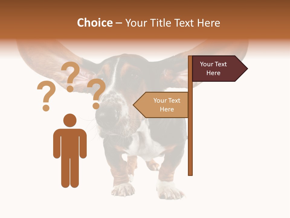 Isolated Humor Tongue PowerPoint Template