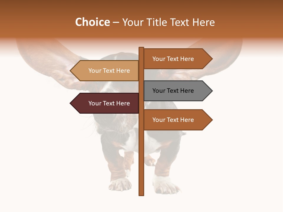 Isolated Humor Tongue PowerPoint Template