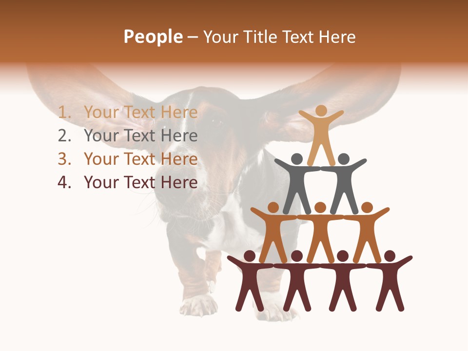 Isolated Humor Tongue PowerPoint Template