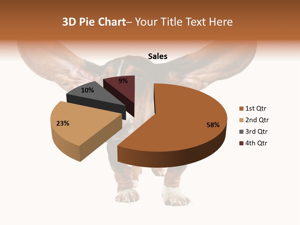 Isolated Humor Tongue PowerPoint Template