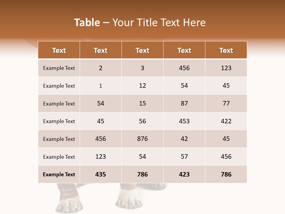 Animal Humor Isolated PowerPoint Template