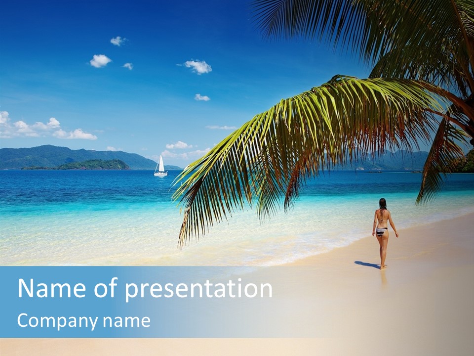 Palm Sky Tropical PowerPoint Template