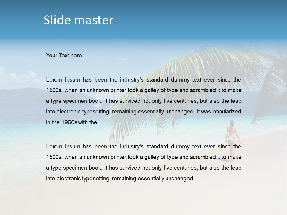 Palm Sky Tropical PowerPoint Template