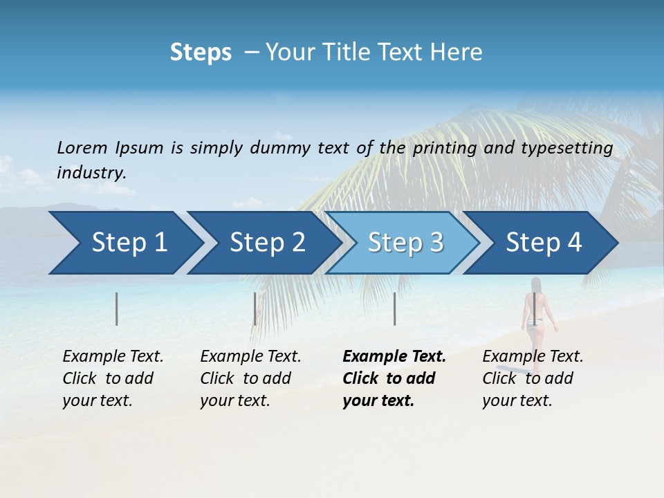 Palm Sky Tropical PowerPoint Template
