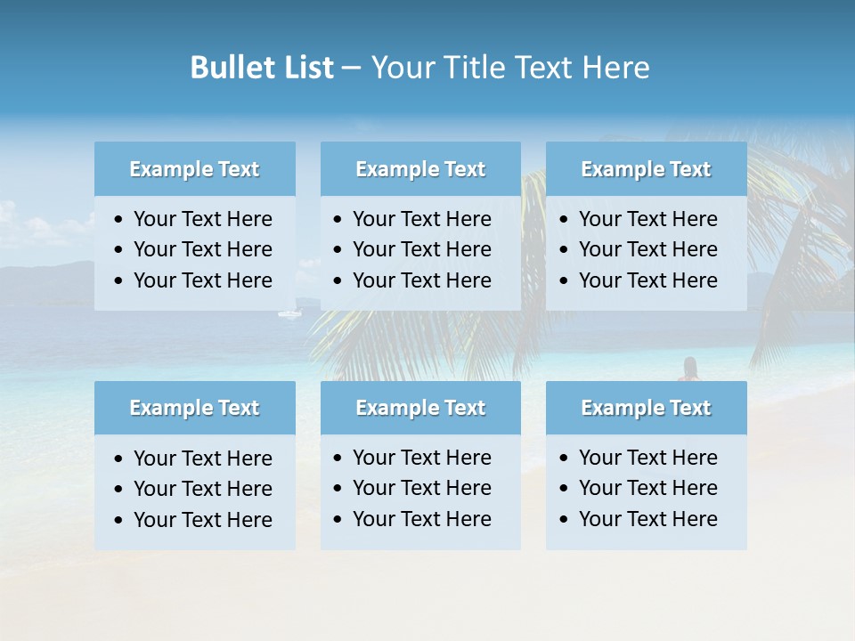 Palm Sky Tropical PowerPoint Template