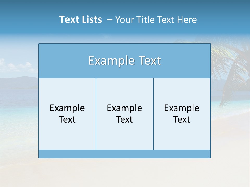 Palm Sky Tropical PowerPoint Template