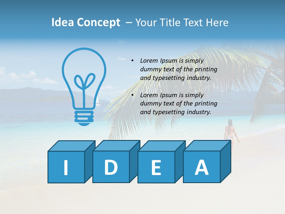 Palm Sky Tropical PowerPoint Template