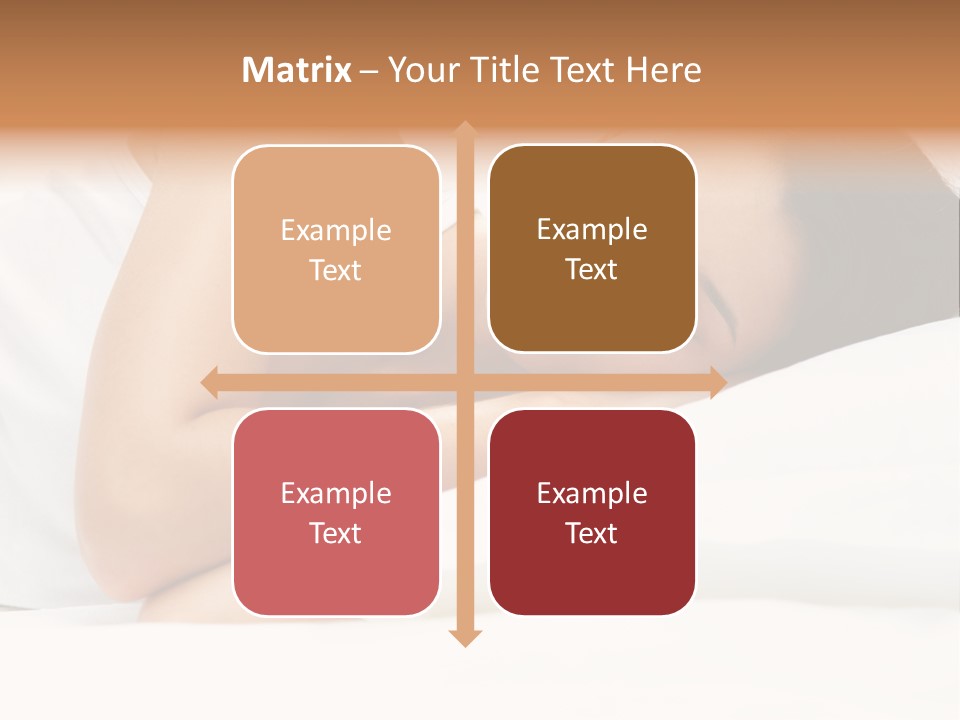 White Relaxation Sheet PowerPoint Template