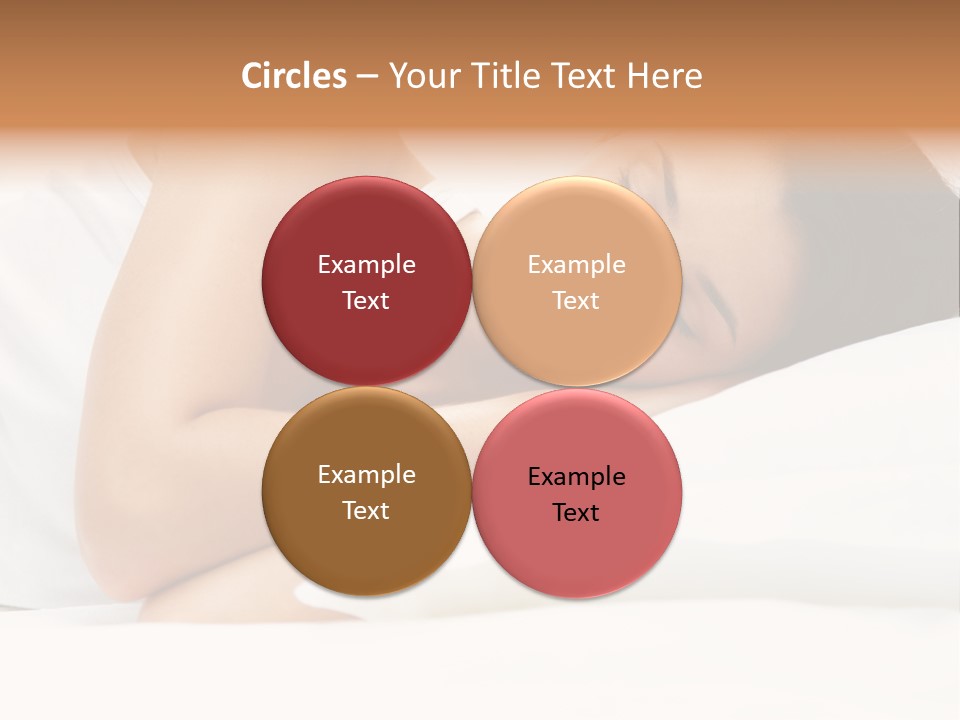 White Relaxation Sheet PowerPoint Template