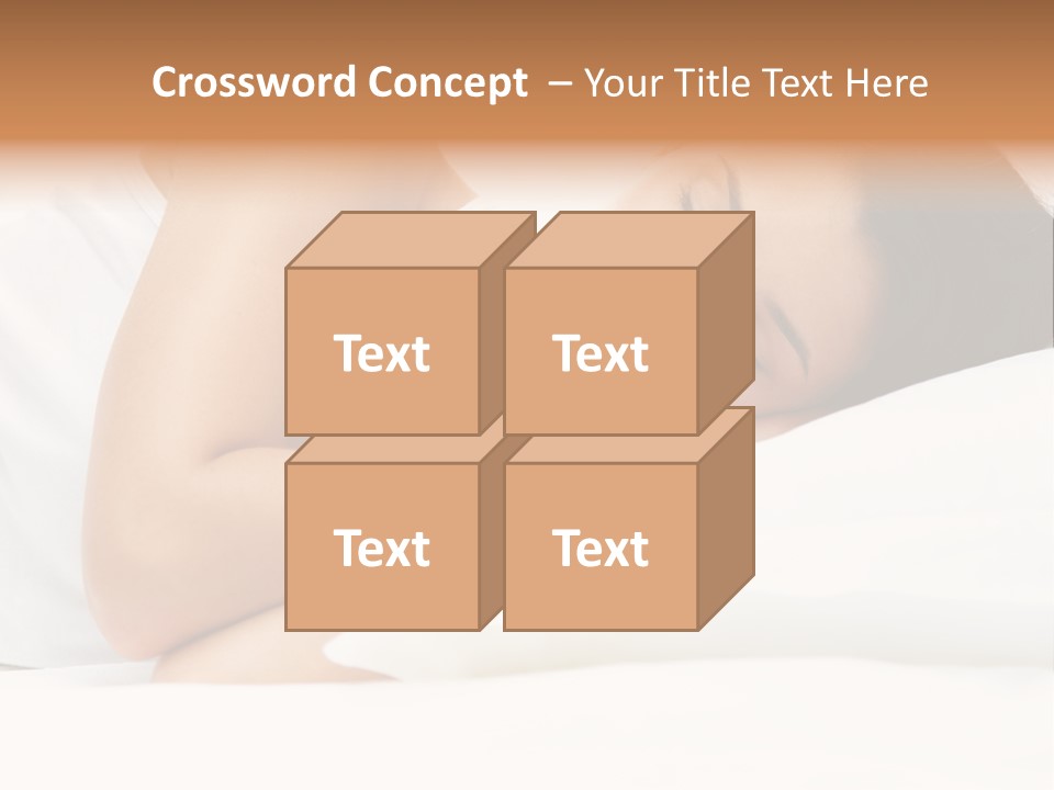 White Relaxation Sheet PowerPoint Template