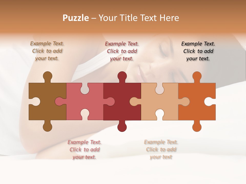 White Relaxation Sheet PowerPoint Template