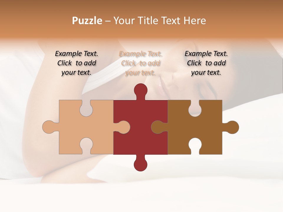 White Relaxation Sheet PowerPoint Template