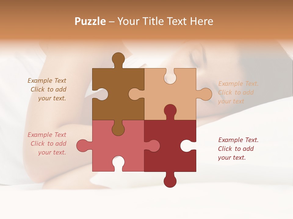 White Relaxation Sheet PowerPoint Template