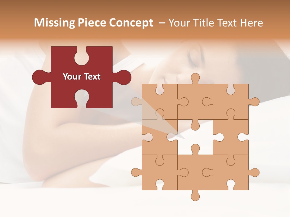 White Relaxation Sheet PowerPoint Template