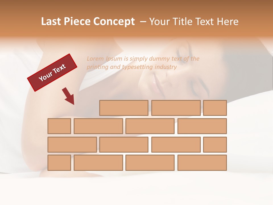 White Relaxation Sheet PowerPoint Template