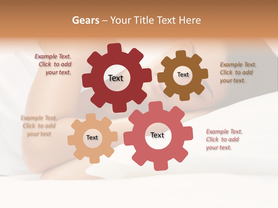 White Relaxation Sheet PowerPoint Template