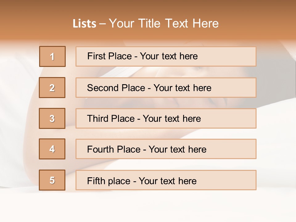 White Relaxation Sheet PowerPoint Template