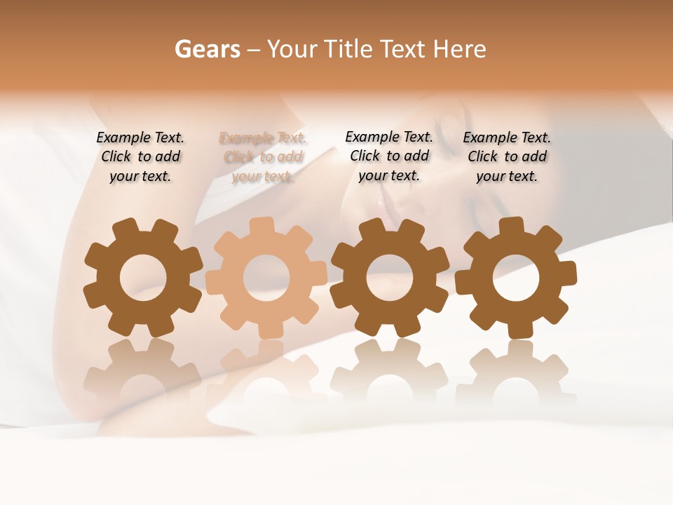 White Relaxation Sheet PowerPoint Template