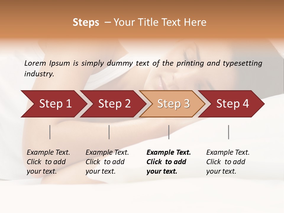 White Relaxation Sheet PowerPoint Template