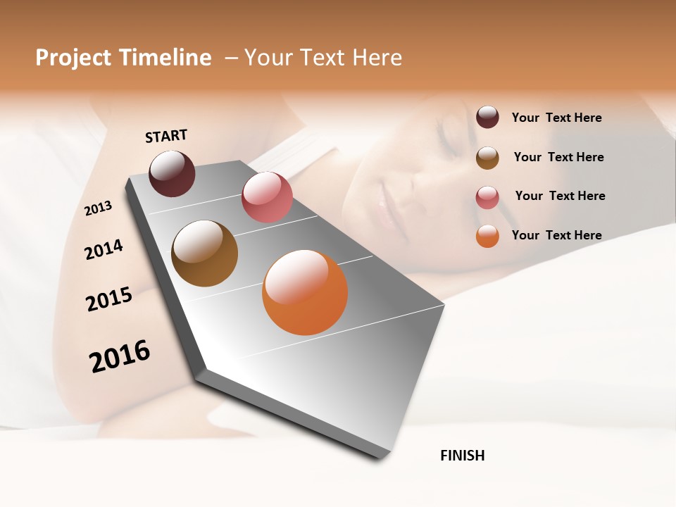 White Relaxation Sheet PowerPoint Template