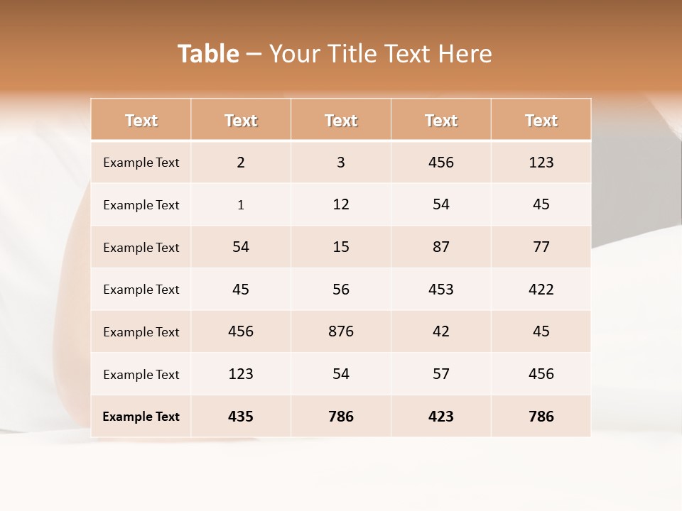 White Relaxation Sheet PowerPoint Template