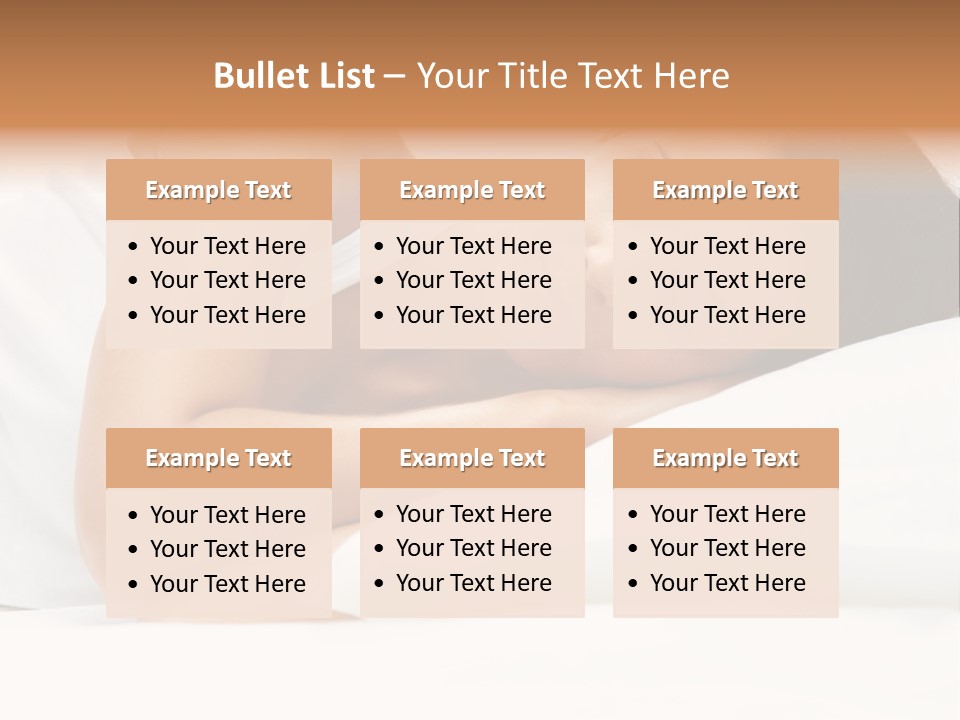 White Relaxation Sheet PowerPoint Template