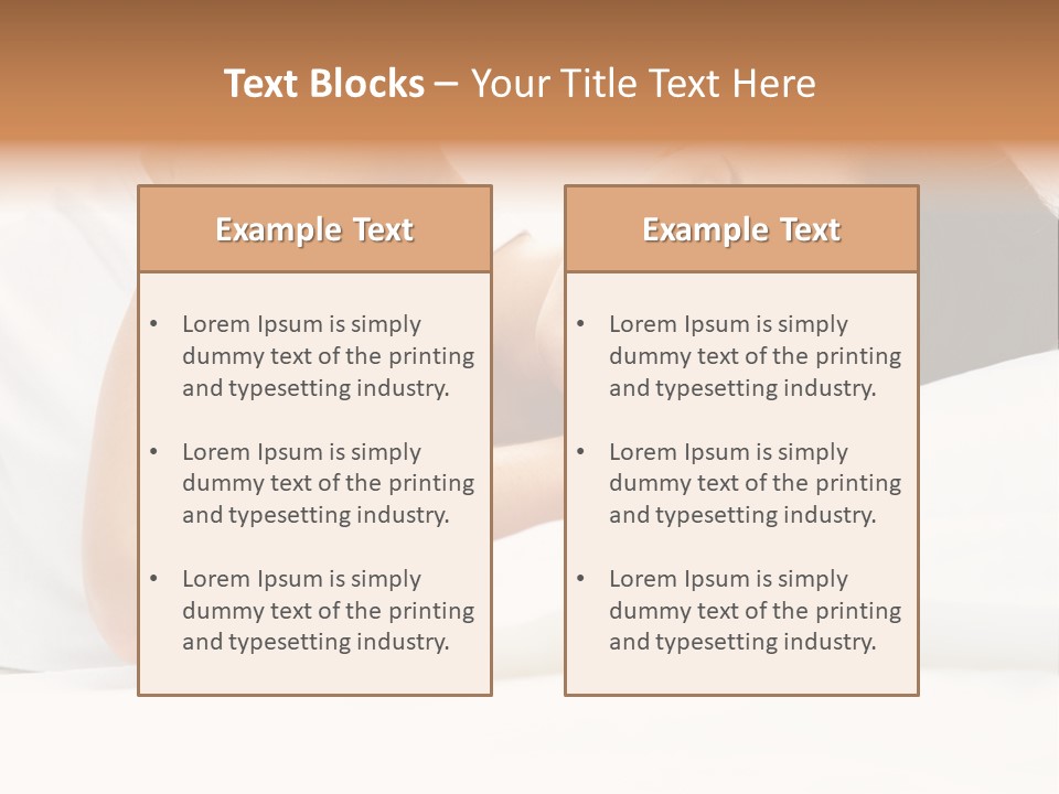 White Relaxation Sheet PowerPoint Template