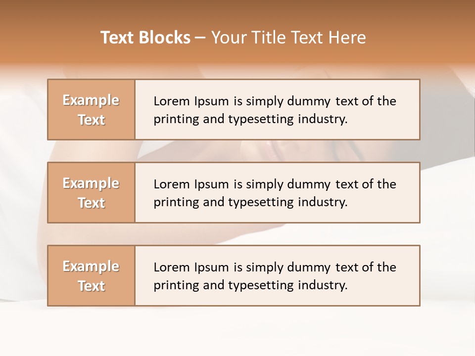 White Relaxation Sheet PowerPoint Template