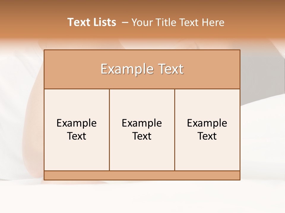 White Relaxation Sheet PowerPoint Template