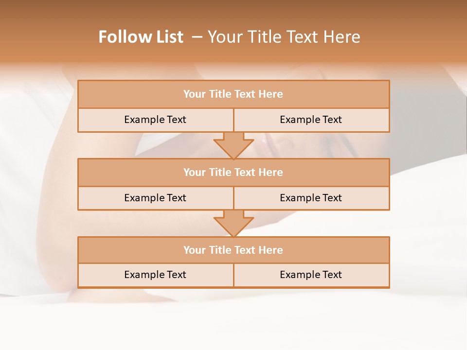 White Relaxation Sheet PowerPoint Template