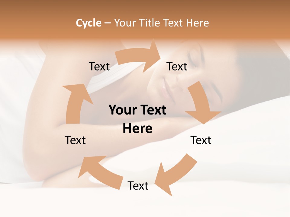 White Relaxation Sheet PowerPoint Template