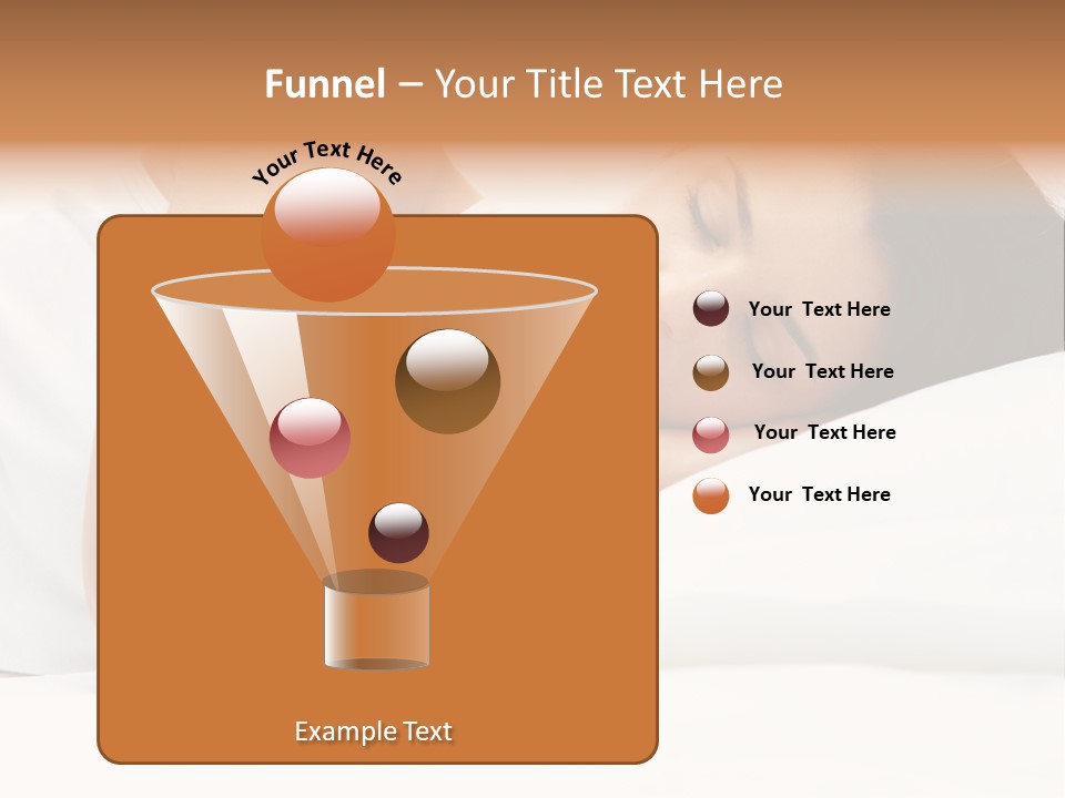 White Relaxation Sheet PowerPoint Template