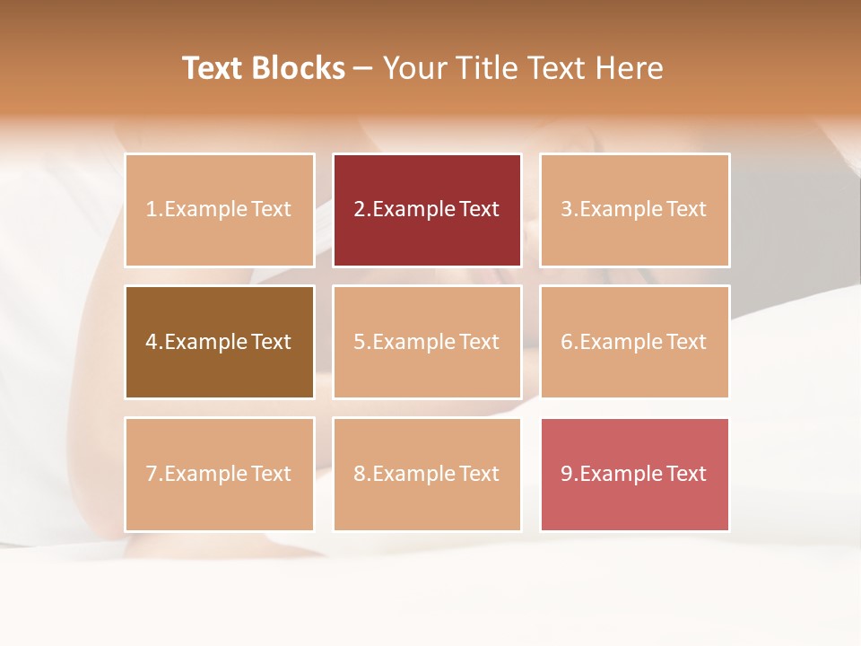 White Relaxation Sheet PowerPoint Template