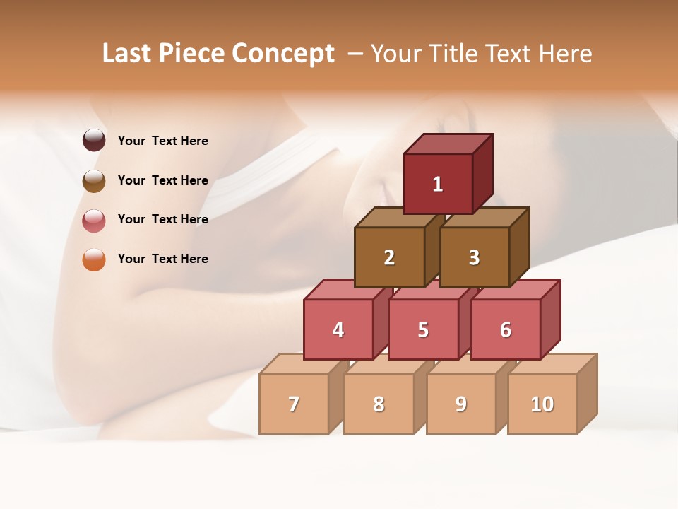 White Relaxation Sheet PowerPoint Template