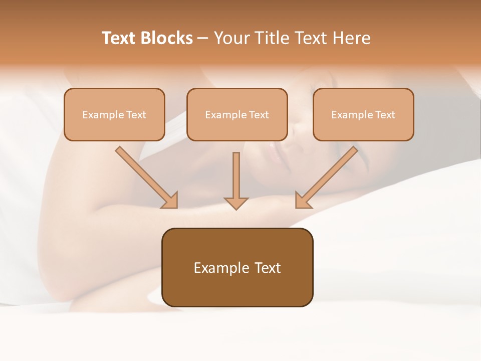 White Relaxation Sheet PowerPoint Template