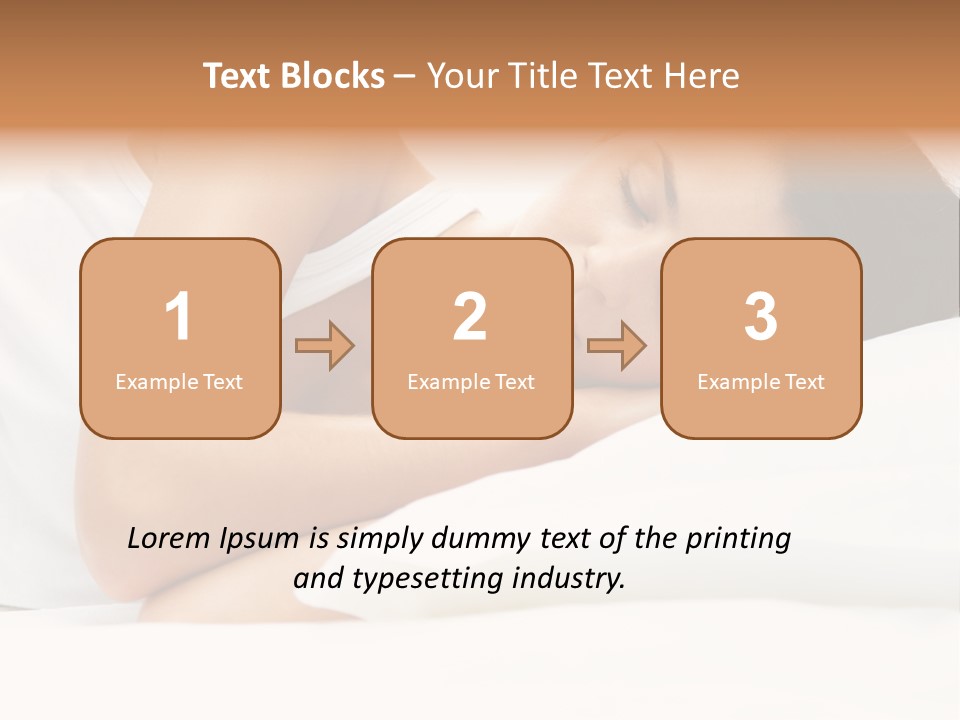 White Relaxation Sheet PowerPoint Template