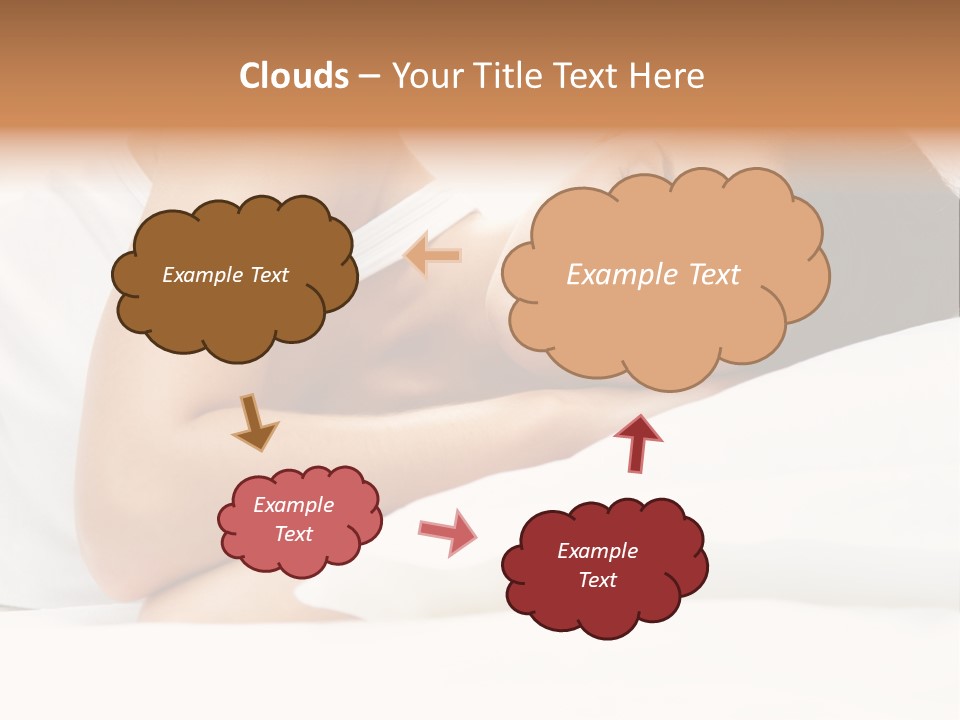 White Relaxation Sheet PowerPoint Template