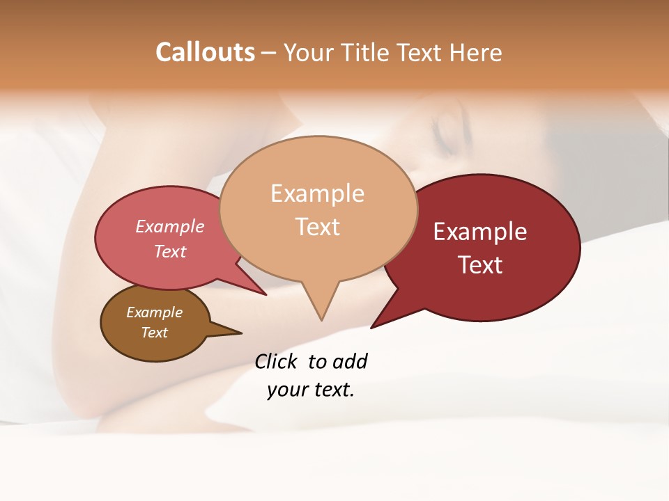 White Relaxation Sheet PowerPoint Template