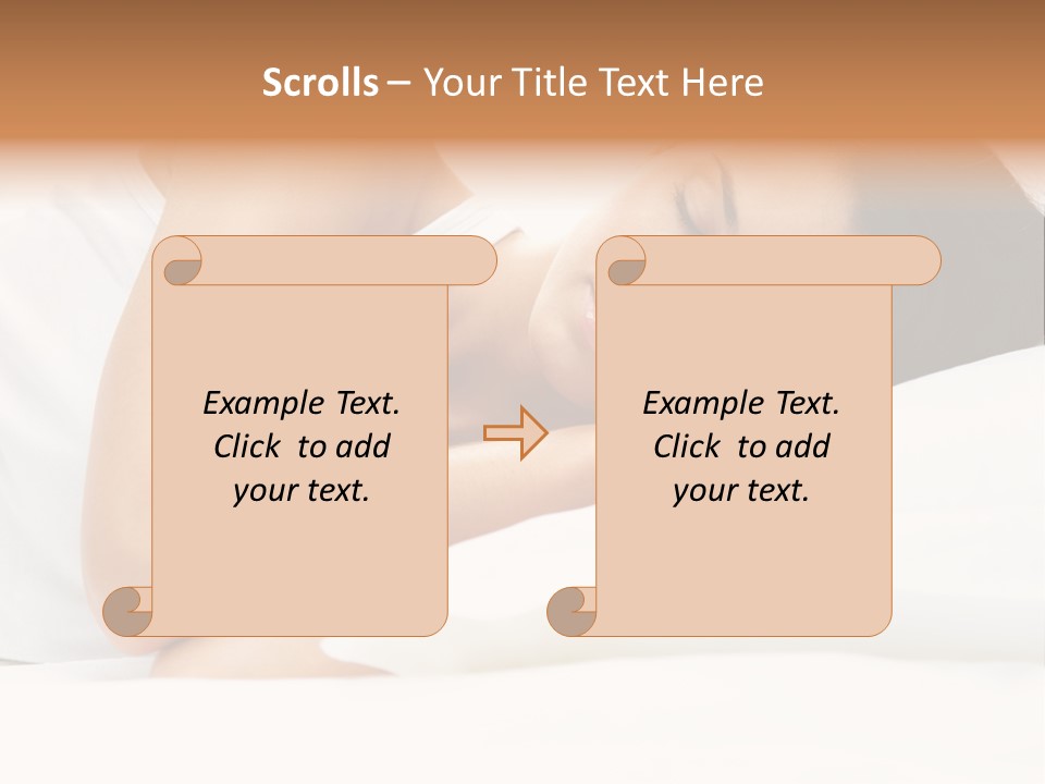 White Relaxation Sheet PowerPoint Template