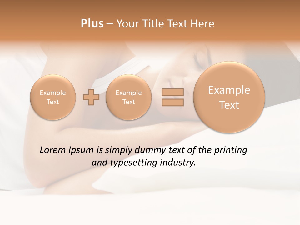 White Relaxation Sheet PowerPoint Template