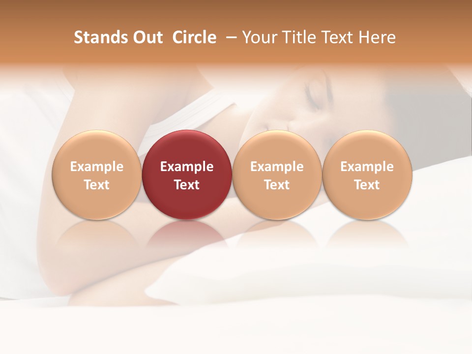 White Relaxation Sheet PowerPoint Template