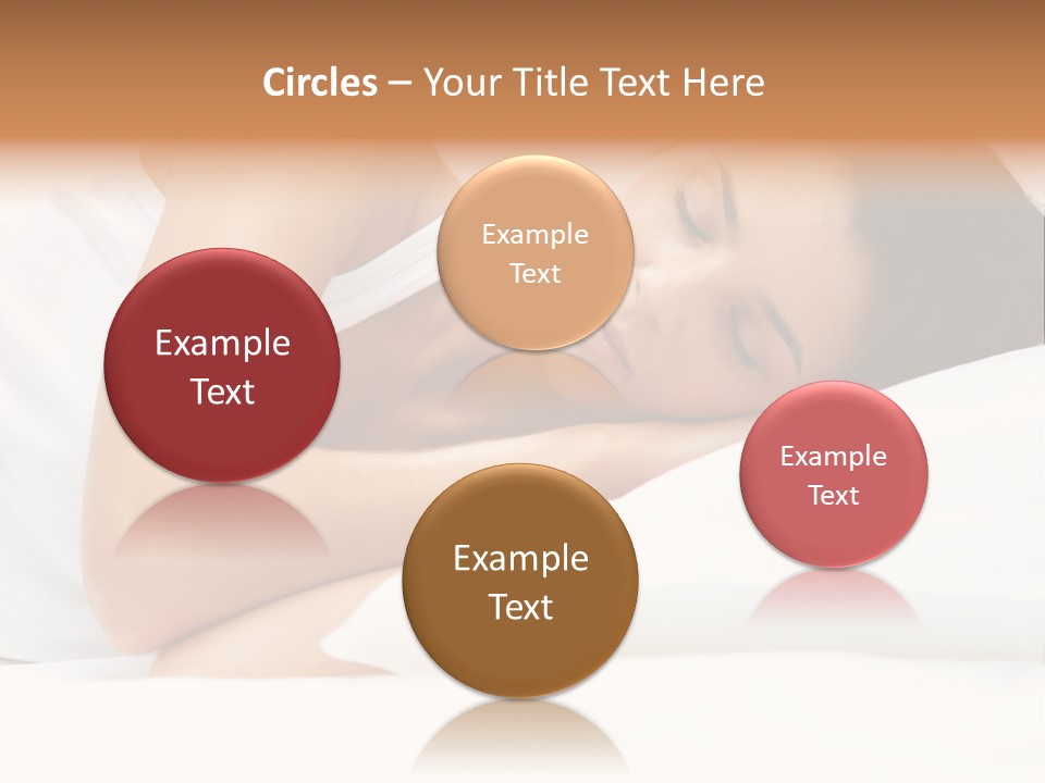 White Relaxation Sheet PowerPoint Template