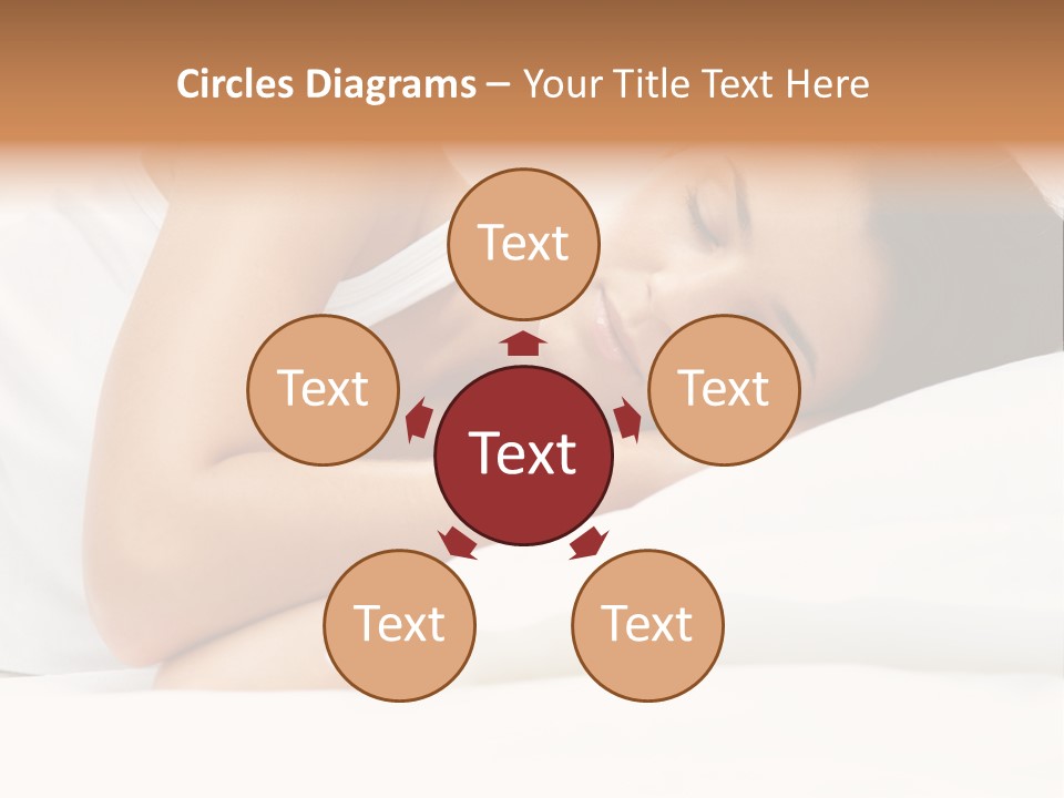 White Relaxation Sheet PowerPoint Template