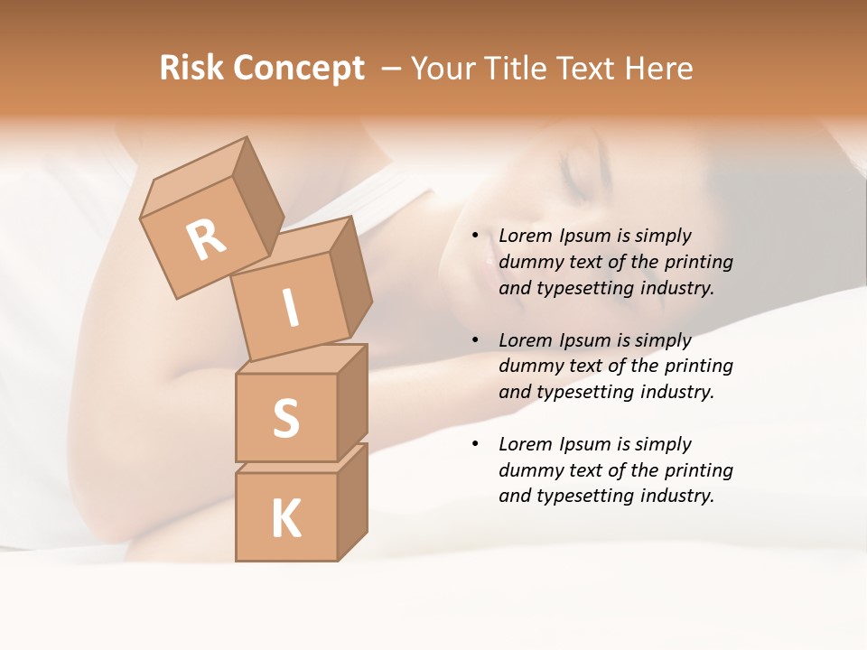 White Relaxation Sheet PowerPoint Template