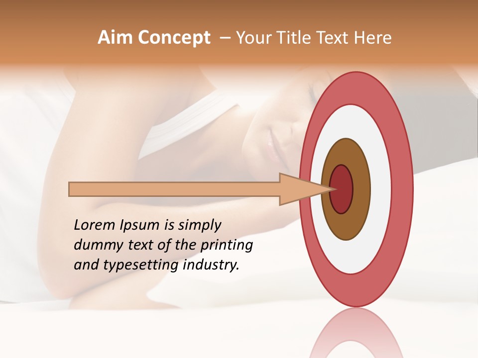 White Relaxation Sheet PowerPoint Template