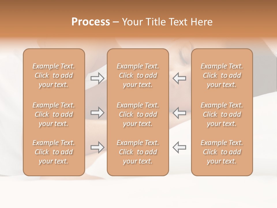 White Relaxation Sheet PowerPoint Template