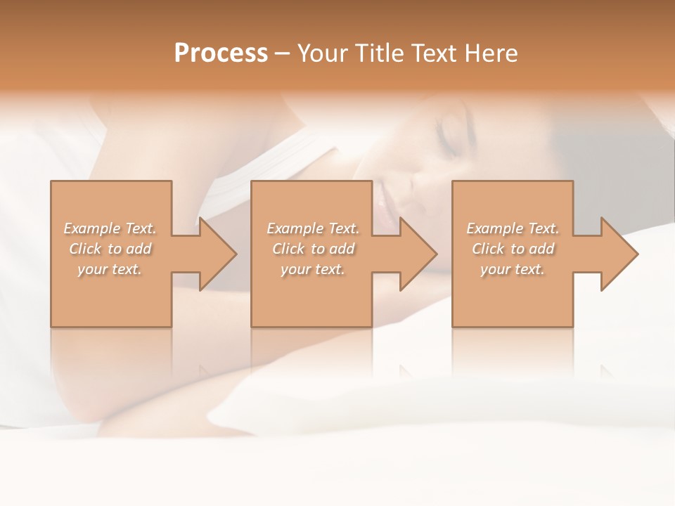 White Relaxation Sheet PowerPoint Template