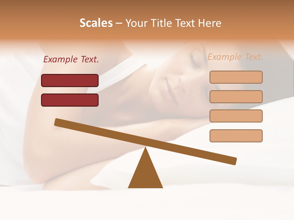 White Relaxation Sheet PowerPoint Template