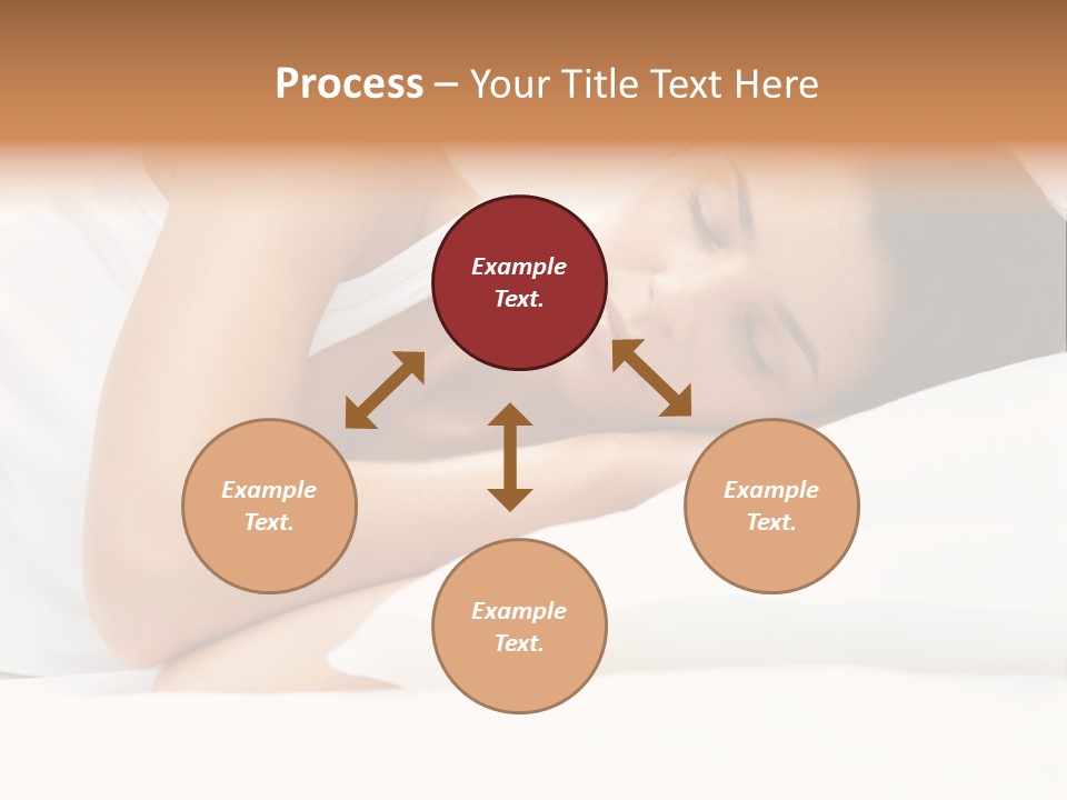 White Relaxation Sheet PowerPoint Template