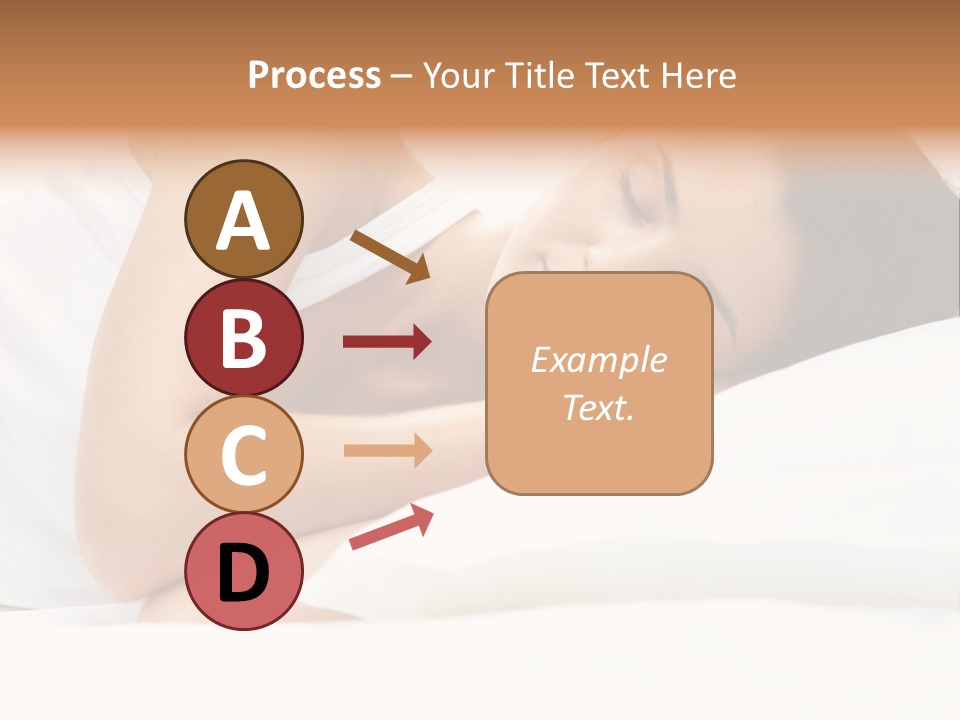 White Relaxation Sheet PowerPoint Template
